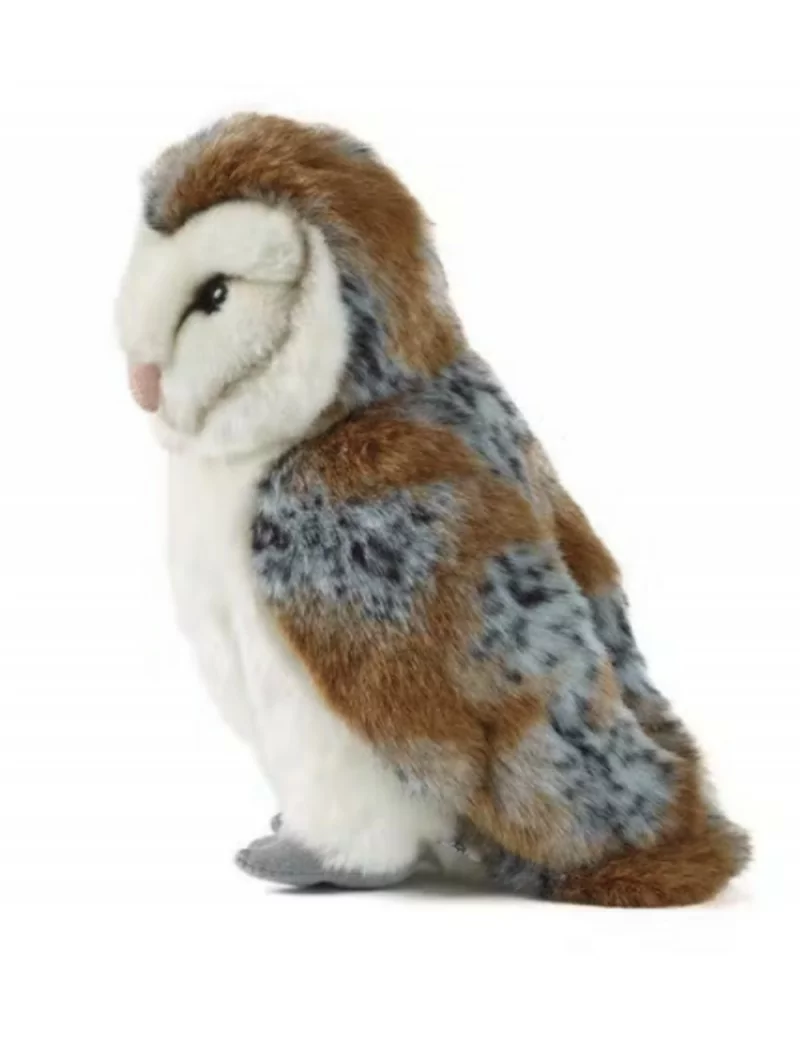 Peluche Chouette Effraie 30cm Living Nature, Neuve