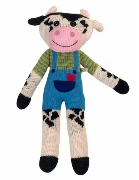 Doudou Vache tricoté 50 cm Hick's Up - 