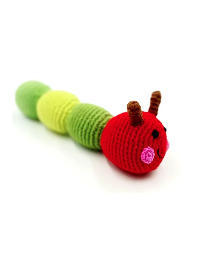 Peluche Caterpillar 22 cm commerce équitable Pebble Child - 