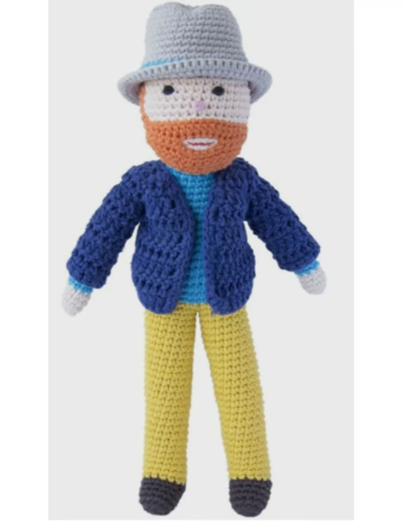 Peluche Van Gogh crochet de coton bio 36 cm Global Affairs - 