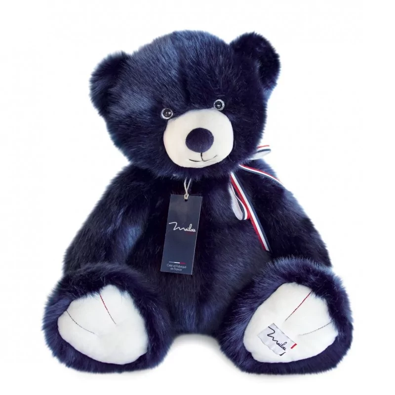 Peluche Ourson Marine 50 cm Fabriqué en France - 