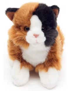 Chat couché (Calico) - 20 cm - 