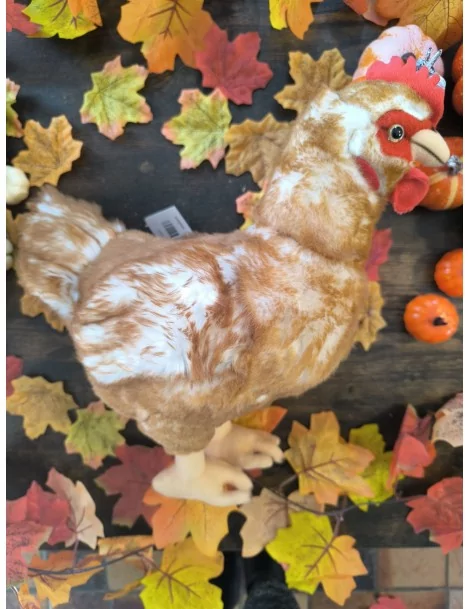 Poule marron - 37 cm - 