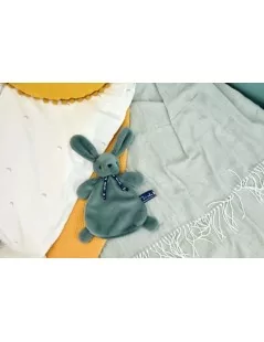 Lapin DORLOTIN - Doudou - Bleu minéral - 