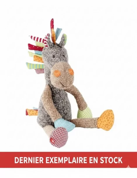 Peluche Cheval Multicolore Patchwork 30 cm Sigikid -