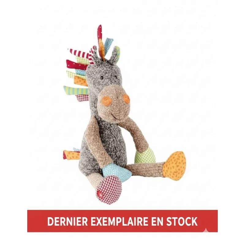 Peluche Cheval Multicolore Patchwork 30 cm Sigikid -