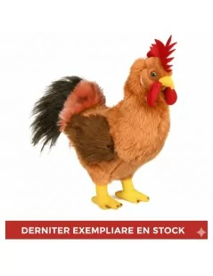 Grande peluche Coq marron - 34 cm Ecofriendly Unitoys - 