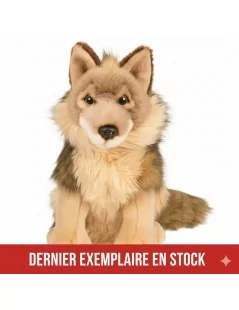 Peluche Loup, assis - 25 cm Unitoys Ecofriendly - 