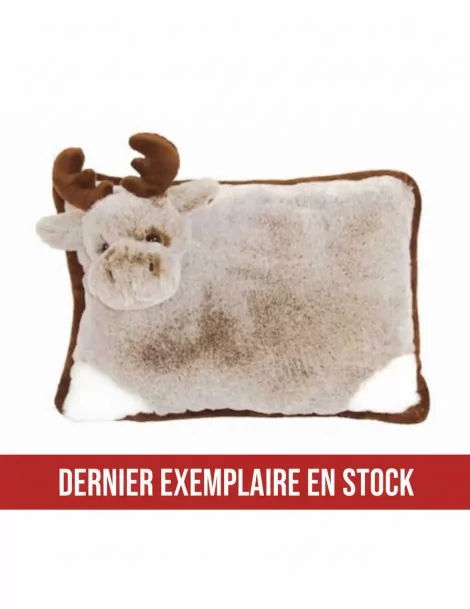 Coussin renne 35 cm lavable en machine haute qualité - 