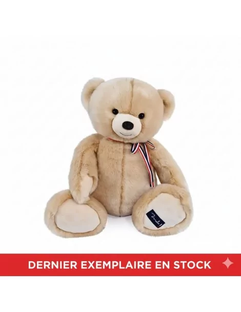 Peluche l'Ours Gaby beige 50 cm Fabrication Française - 