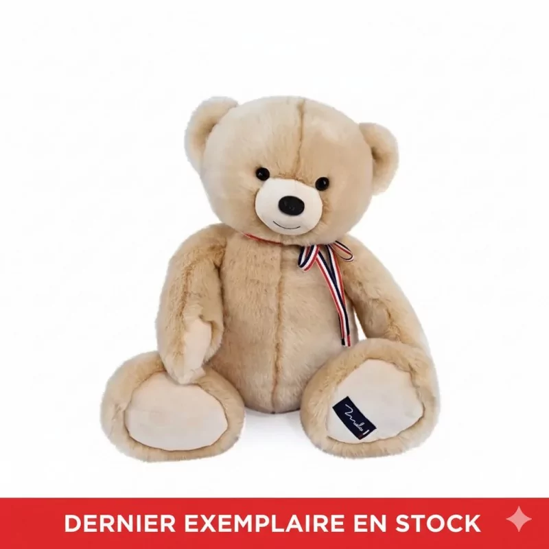 Peluche l'Ours Gaby beige 50 cm Fabrication Française - 