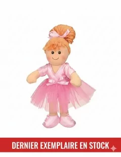 Poupée de Chiffon Rose 25 cm Costume Danseuse - Les Petites Maries | Ballerine - 