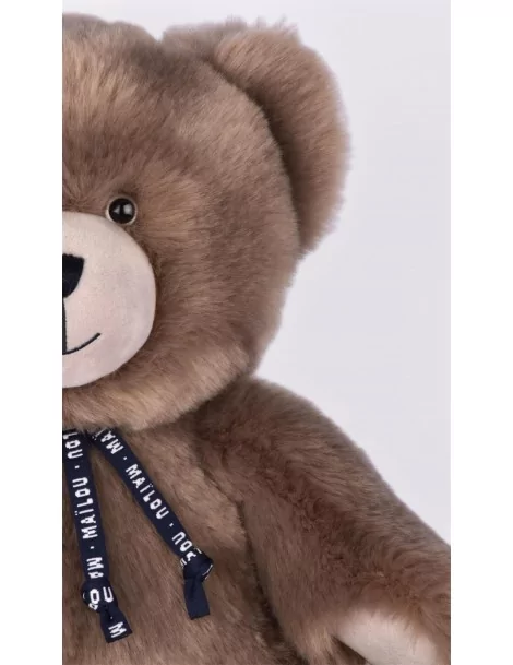 Nounours Mailou couleur taupe 35 cm Fabrication Française - 