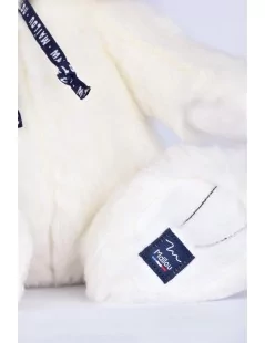 Peluche Ourson Blanc Neige 35 cm Fabriqué en France - 