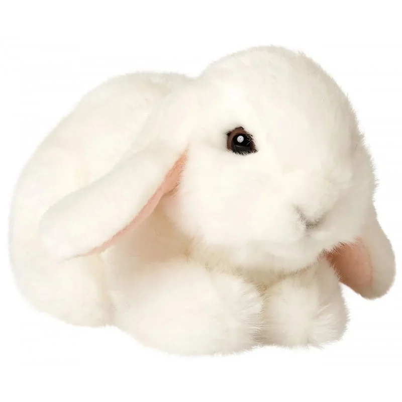 Peluche Lapin Bélier Blanc 18 cm Unitoys - 
