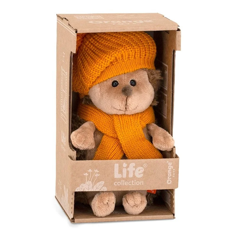 Peluche Collection Life - Prickle le hérisson Bonnet orange