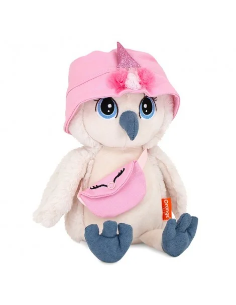 Peluche chouette Lisa mignonne 25 cm Orange Toys - 