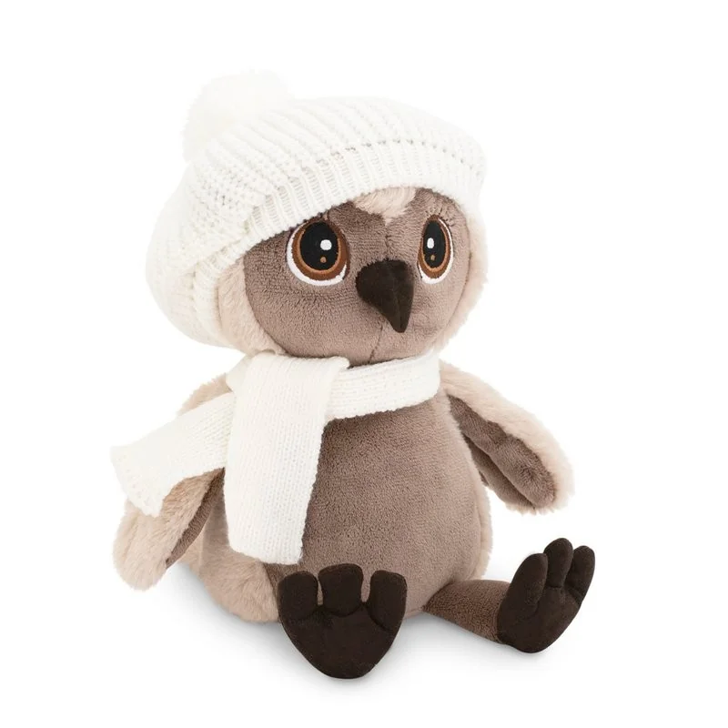 Peluche chouette Sonya mignonne 25 cm Orange Toys -