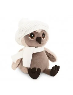 Peluche chouette Sonya mignonne 25 cm Orange Toys -