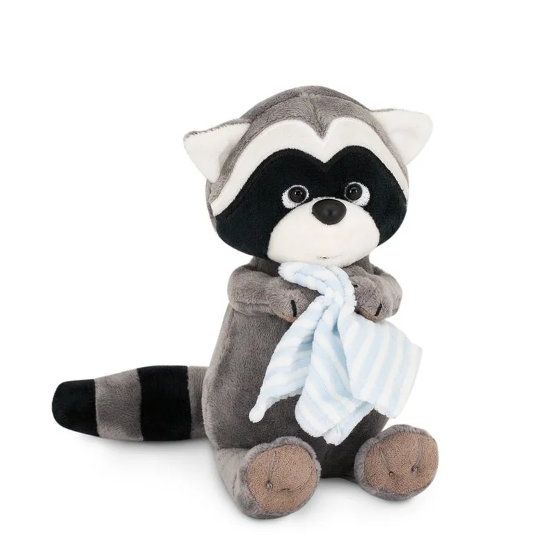Peluche Raton Laveur Denny avec serviette 18 cm