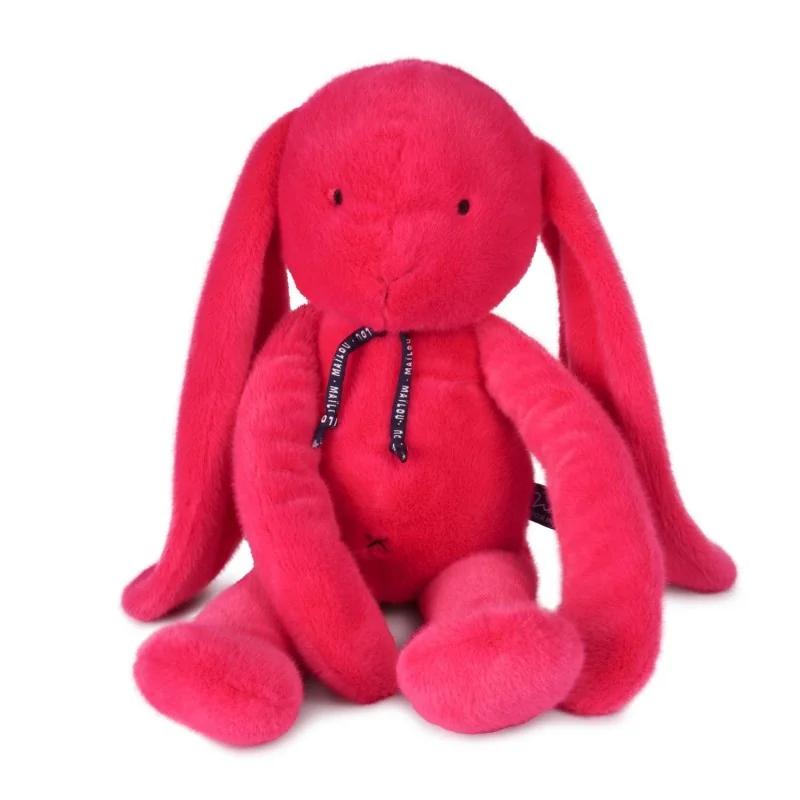 Gros Lapin Méloé Fuchsia Peps - 56 cm Made in France - 